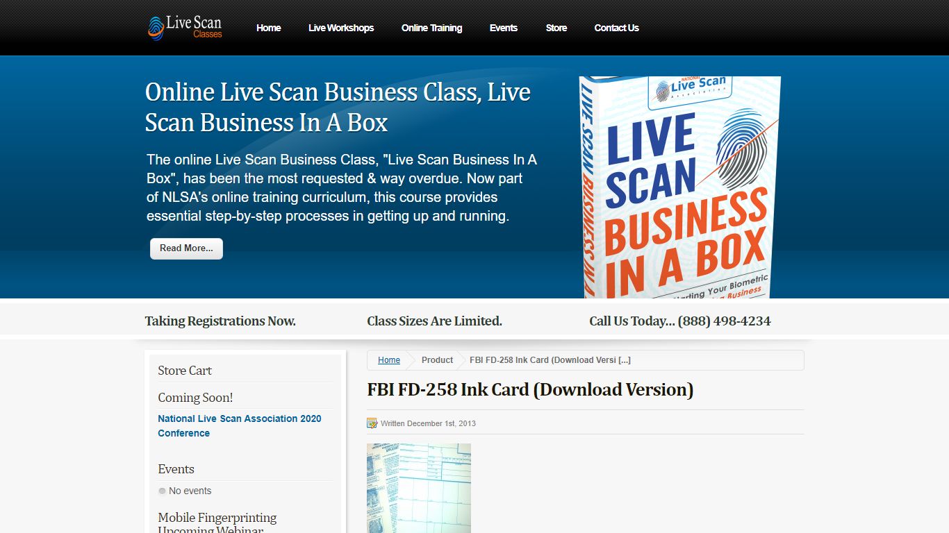 FBI FD-258 Ink Card (Download Version) - Live Scan Fingerprinting ...